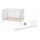 PETITE&MARS - Łóżeczko dziecięce z barierką NELA BEECH 120x60 cm białe/buk