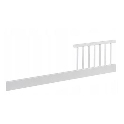 PETITE&MARS - Łóżeczko dziecięce z barierką NELA BEECH 120x60 cm białe/buk