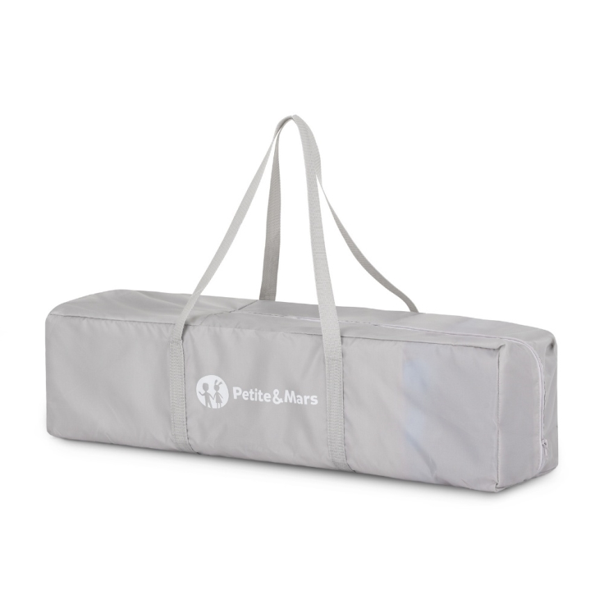 PETITE&MARS - Łóżeczko turystyczne KOOT Zebra Super Power