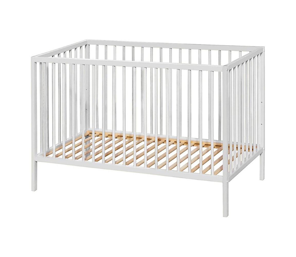 PETITE&MARS - Łóżeczko dziecięce NELA BEECH 120x60 cm białe/buk