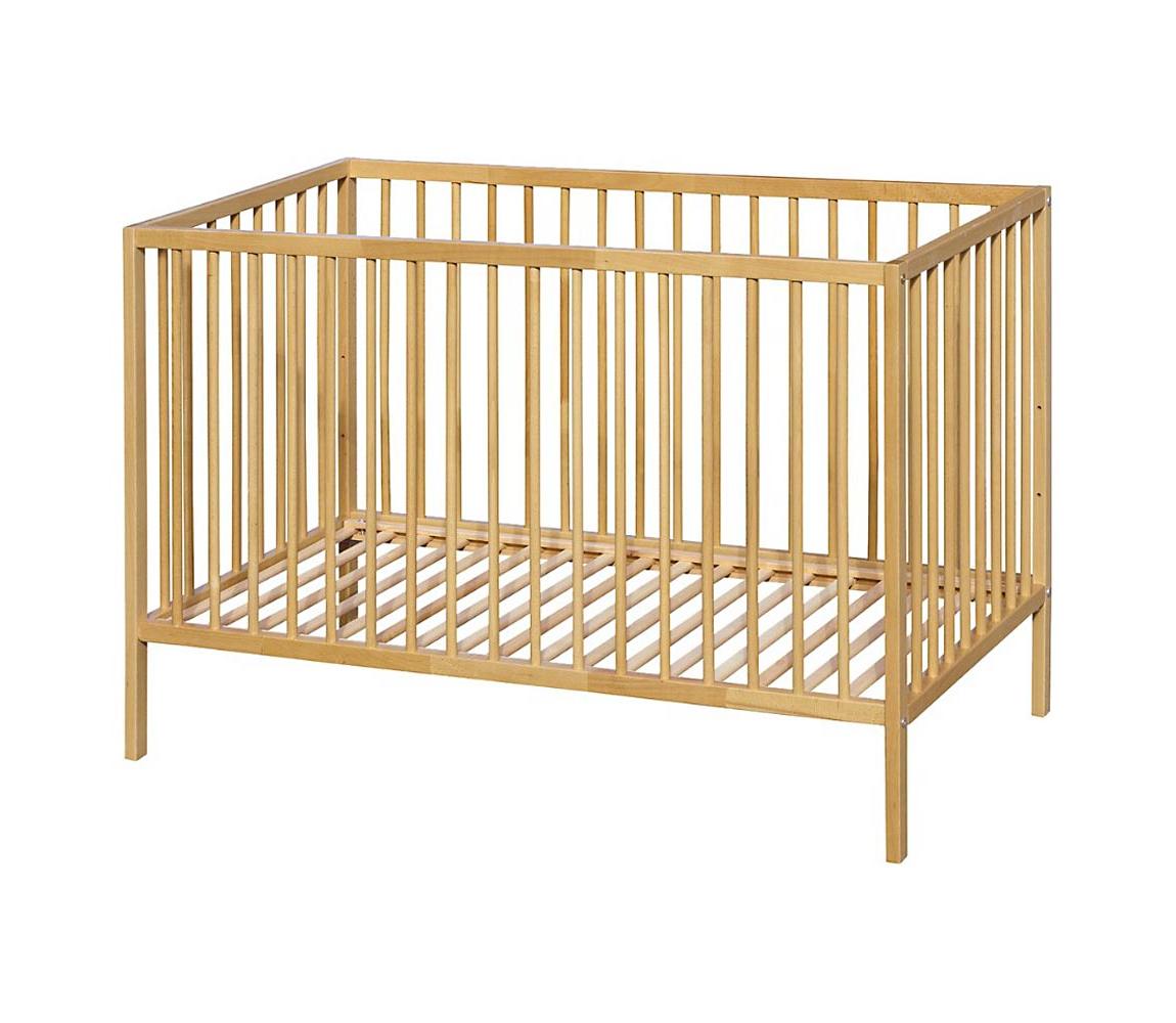 PETITE&MARS - Łóżeczko dziecięce NELA BEECH 120x60 cm buk