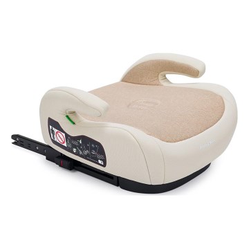 PETITE&MARS - Poduszka na siedzenie samochodowe OPTIMUS PRO i-Size 125-150 cm (22-36 kg) beżowy