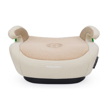 PETITE&MARS - Poduszka na siedzenie samochodowe OPTIMUS PRO i-Size 125-150 cm (22-36 kg) beżowy