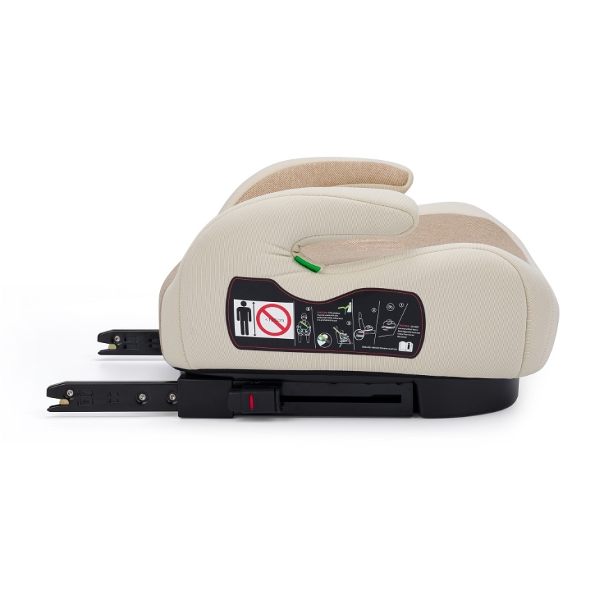 PETITE&MARS - Poduszka na siedzenie samochodowe OPTIMUS PRO i-Size 125-150 cm (22-36 kg) beżowy