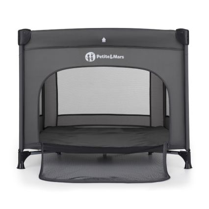 PETITE&MARS - Przenośny kojec dziecięcy NOOK Urban grafitowy