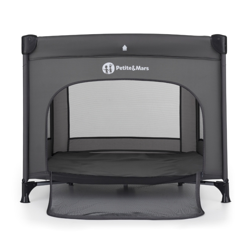 PETITE&MARS - Przenośny kojec dziecięcy NOOK Urban grafitowy