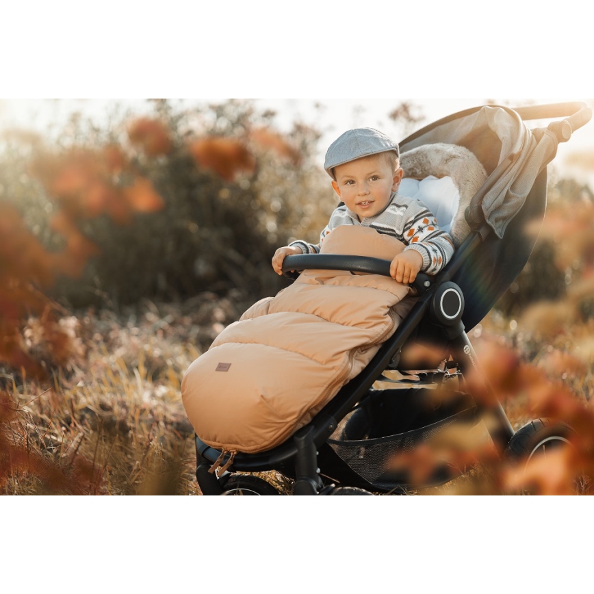 PETITE&MARS - Śpiwór dziecięcy 4 w 1 COMFY Elegant Caramel/Beige brązowy