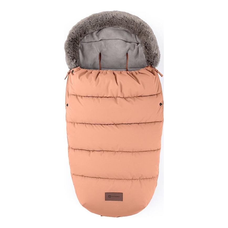 PETITE&MARS - Śpiwór dziecięcy 4 w 1 COMFY Pastel Peach pomarańczowy