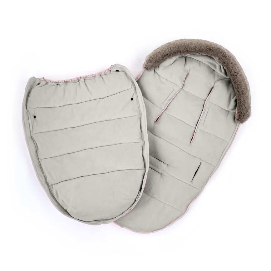 PETITE&MARS - Śpiwór dziecięcy 4 w 1 COMFY Pastel Peach pomarańczowy