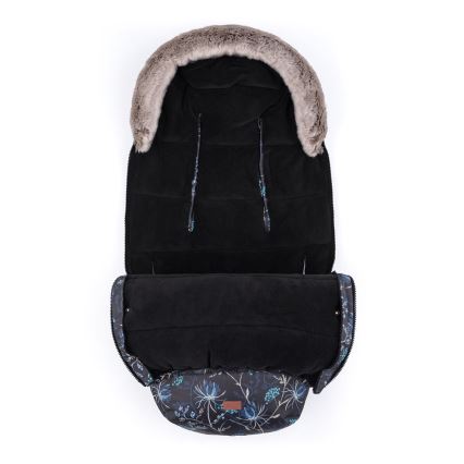 PETITE&MARS - Śpiwór dziecięcy 4 w 1 COMFY Stylish Beauty szary/niebieski