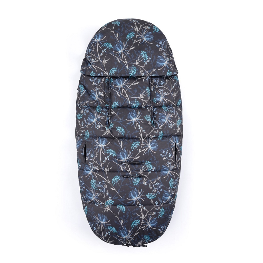 PETITE&MARS - Śpiwór dziecięcy 4 w 1 COMFY Stylish Beauty szary/niebieski