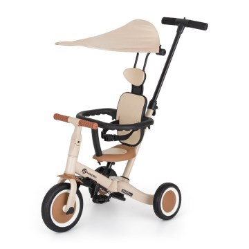 PETITE&MARS - Trójkołowy rowerek dla dzieci 5w1 TURBO PLUS Desert Sand