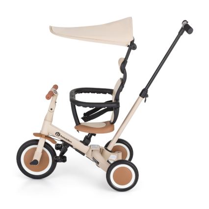 PETITE&MARS - Trójkołowy rowerek dla dzieci 5w1 TURBO PLUS Desert Sand