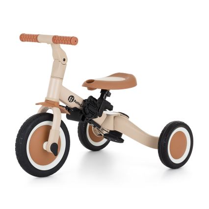 PETITE&MARS - Trójkołowy rowerek dla dzieci 5w1 TURBO PLUS Desert Sand