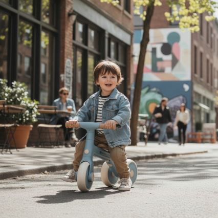 PETITE&MARS - Trójkołowy rowerek dziecięcy 3 w 1 BINGO Stering Blue