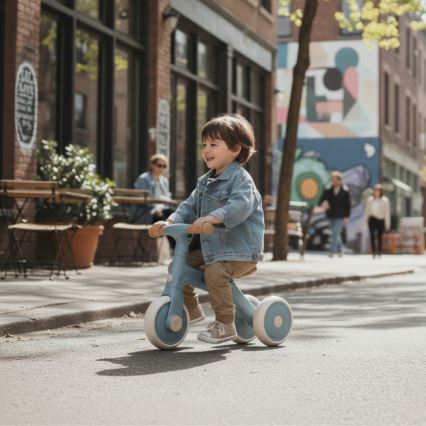 PETITE&MARS - Trójkołowy rowerek dziecięcy 3 w 1 BINGO Stering Blue