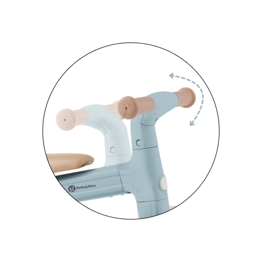 PETITE&MARS - Trójkołowy rowerek dziecięcy 3 w 1 BINGO Stering Blue