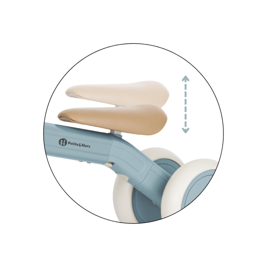 PETITE&MARS - Trójkołowy rowerek dziecięcy 3 w 1 BINGO Stering Blue