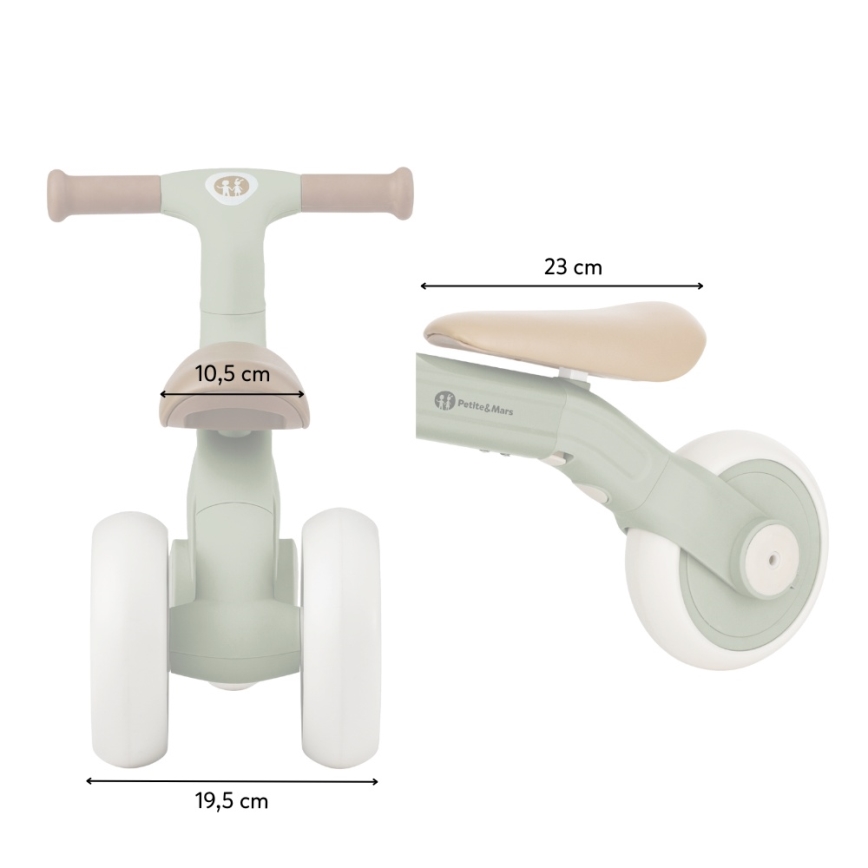 PETITE&MARS - Trójkołowy rowerek dziecięcy 3 w 1 BINGO Stering Blue