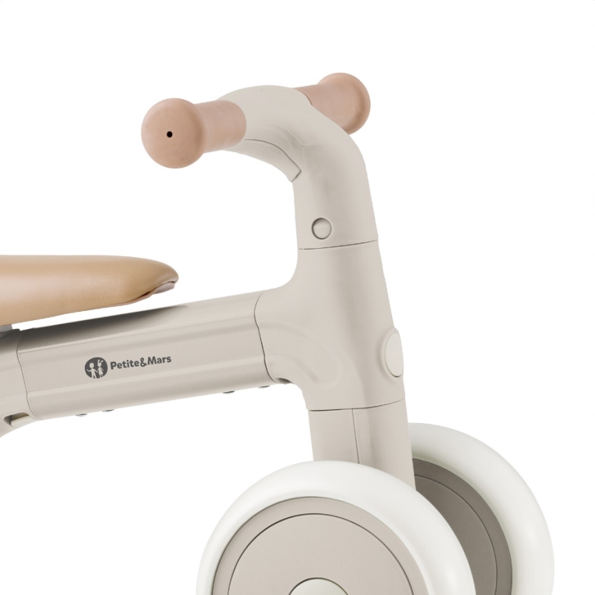 PETITE&MARS - Trójkołowy rowerek dziecięcy 3w1 BINGO, kremowo-biały