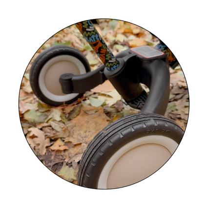 PETITE&MARS - Trójkołowy rowerek dziecięcy 5 w 1 TURBO LIMITED City Beat