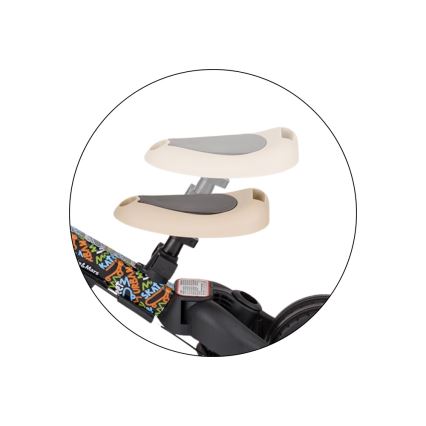 PETITE&MARS - Trójkołowy rowerek dziecięcy 5 w 1 TURBO LIMITED City Beat