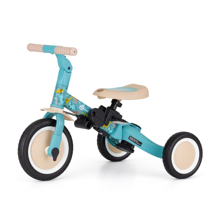 PETITE&MARS - Trójkołowy rowerek dziecięcy 5 w 1 TURBO LIMITED Dino Park