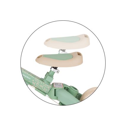 PETITE&MARS - Trójkołowy rowerek dziecięcy 5 w 1 TURBO LIMITED Zielony Twist