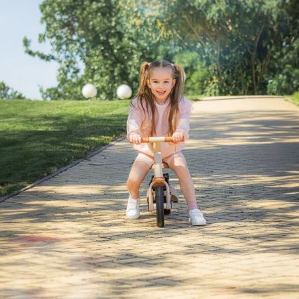 PETITE&MARS - Trójkołowy rowerek dziecięcy 5 w 1 TURBO PLUS Desert Sand