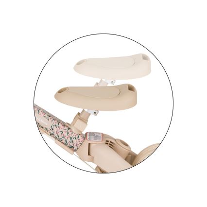 PETITE&MARS - Trójkołowy rowerek dziecięcy 5w1 TURBO LIMITED Różana Łąka