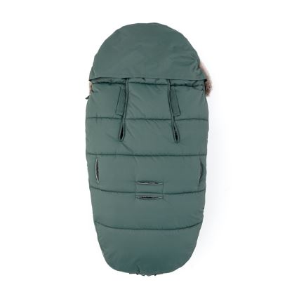 PETITE&MARS - ZESTAW Śpiworek dziecięcy 4w1 COMFY + mufki do wózka FURRY Khaki
