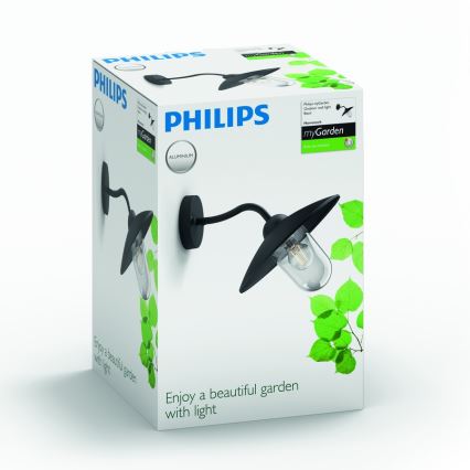 Philips 01643/30/PN - Kinkiet zewnętrzny HAMMOCK 1xE27/60W/230V