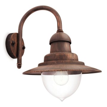 Philips 01652/06/PN - Zewnętrzna oprawa ścienna MYGARDEN RAINDROP 1xE27/53W/230V IP44