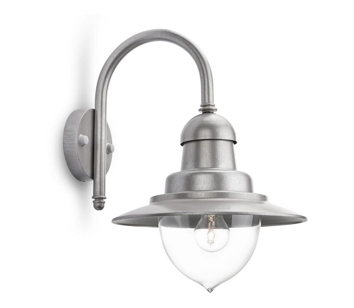 Philips 01652/52/PN - Kinkiet zewnętrzny RAINDROP 1xE27/60W/230V IP44
