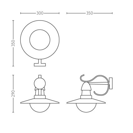 Philips 01816/30/PN - Oświetlenie zewnętrzne MYGARDEN TOPIARY 1xE27/60W/230V
