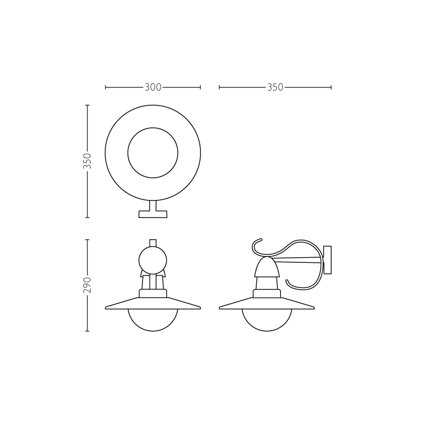 Philips 01816/30/PN - Oświetlenie zewnętrzne MYGARDEN TOPIARY 1xE27/60W/230V