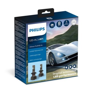 Philips 11972U91X2 - ZESTAW 2x LED Żarówka samochodowa Ultinon Pro9100 H7 PX26d/13,2W/12/24V 5800K
