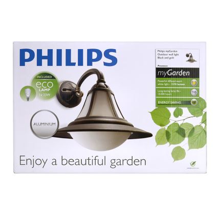 Philips 15211/42/16 - Kinkiet zewnętrzny MYGARDEN PROVENCE 1xE27/23W IP44