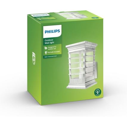 Philips 15280/18/PN - Kinkiet zewnętrzny PATIO 1xE27/60W/230V IP44
