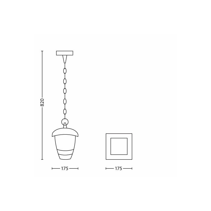 Philips - Lampa wisząca 1xE27/60W/230V