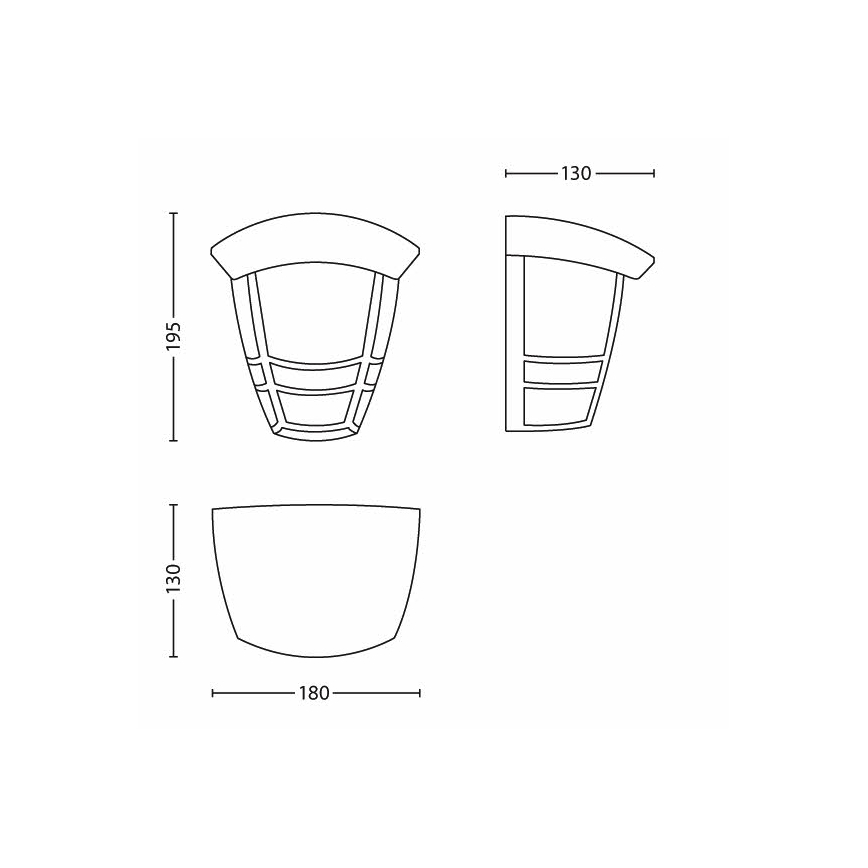 Philips - Kinkiet zewnętrzny 1xE27/60W/230V