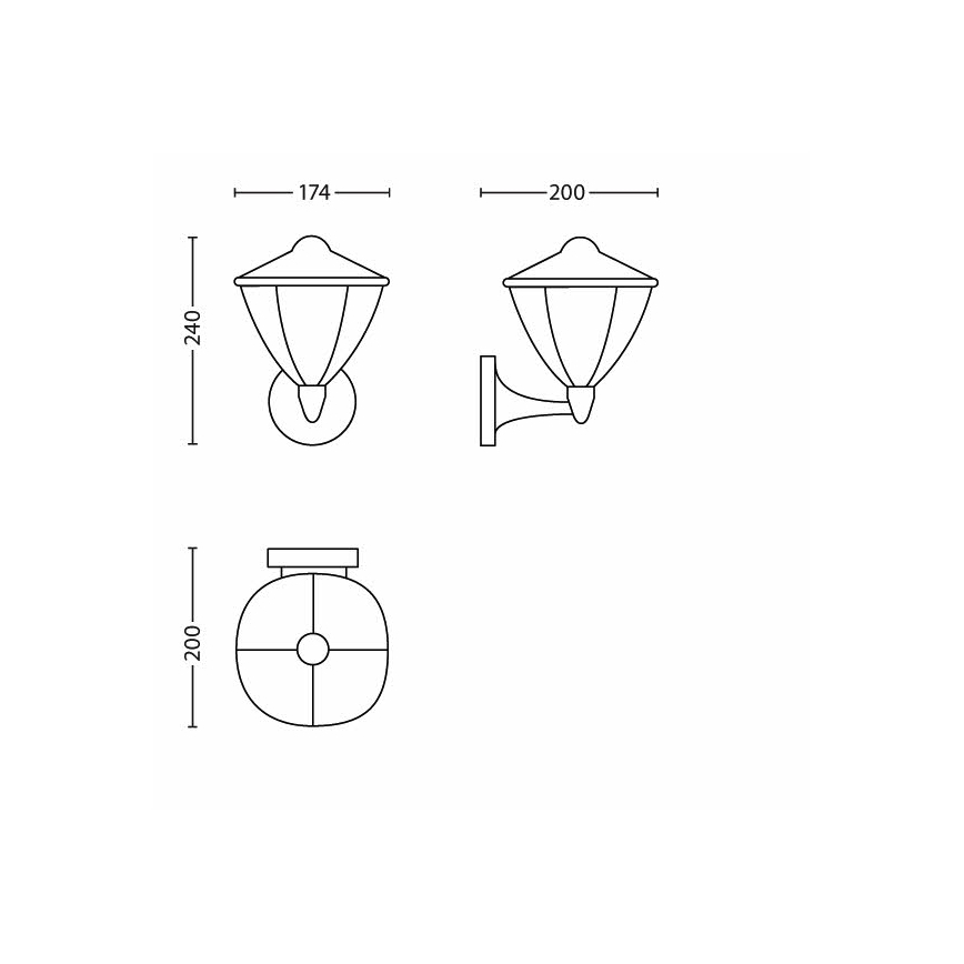 Philips - LED lampa zewnętrzna 1xLED/4,5W/230V