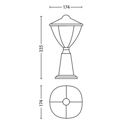 Philips - LED Lampa zewnętrzna 1xLED/4,5W/230V IP44