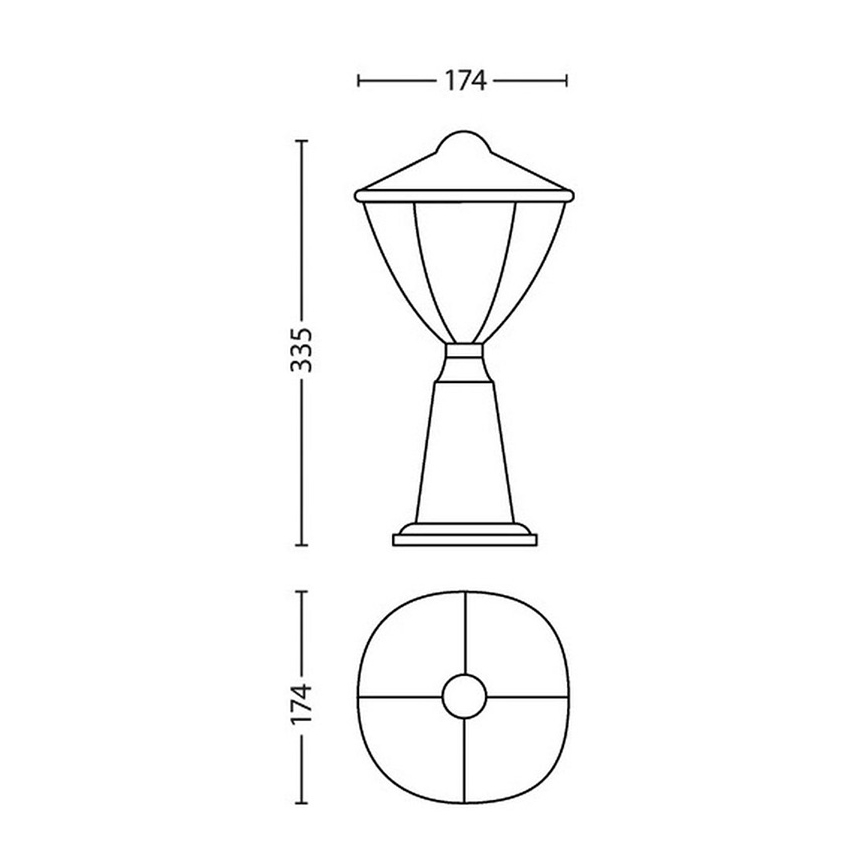 Philips 15472/31/16 - LED lampa zewnętrzna MYGARDEN ROBIN 1xLED/4,5W/230V