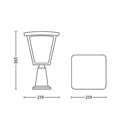 Philips 15482/30/16 - LED lampa zewnętrzna MYGARDEN COTTAGE 1xLED/4,5W/230V