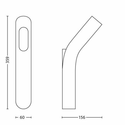 Philips 16253/93/16 - LED Kinkiet zewnętrzny MYGARDEN DUNETOP 3xLED/1W IP44