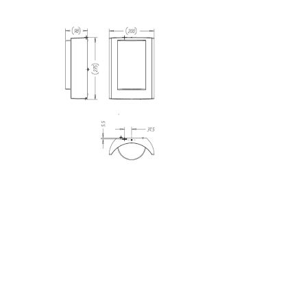 Philips 16405/93/16 - Kinkiet zewnętrzny MYGARDEN MEANDER 1xE27/20W/230V
