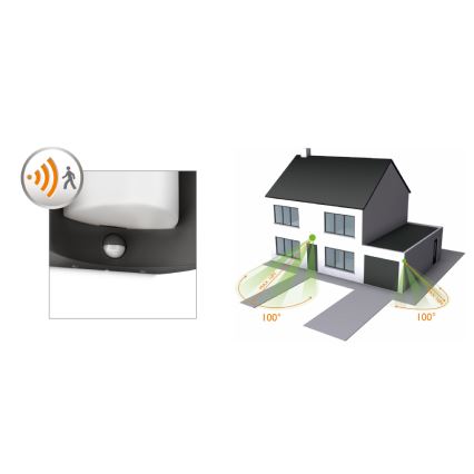 Philips 16405/93/16 - Kinkiet zewnętrzny MYGARDEN MEANDER 1xE27/20W/230V