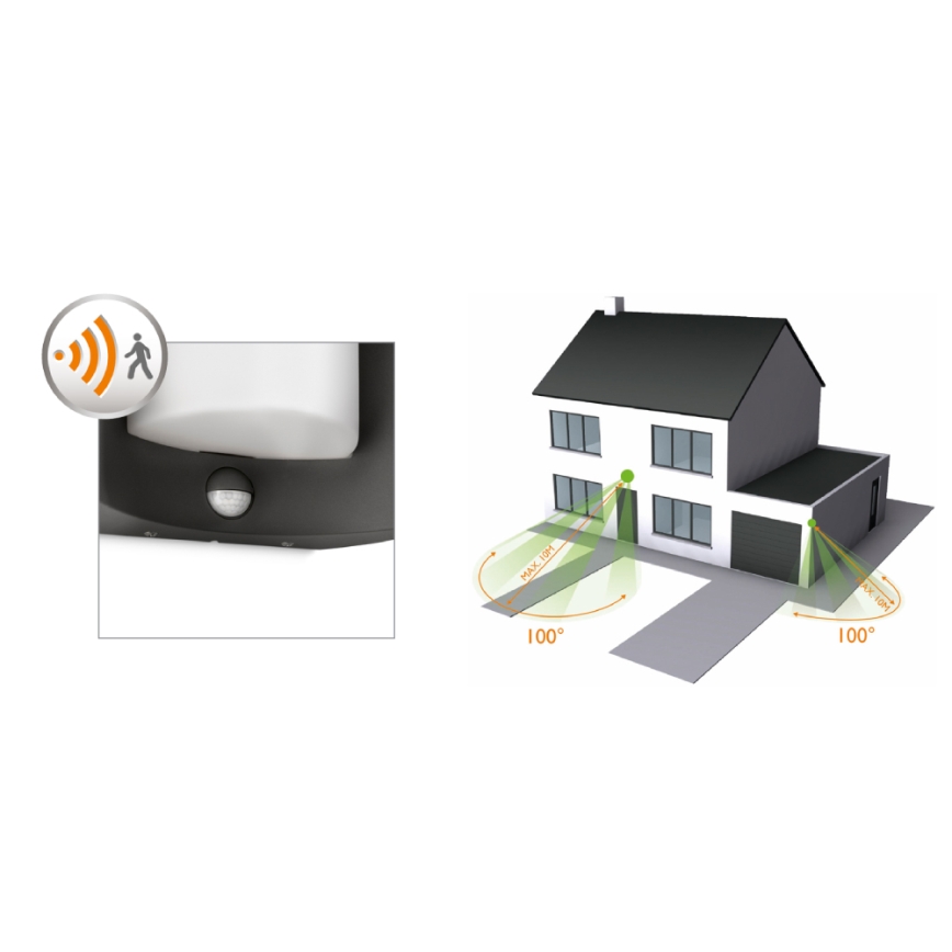 Philips 16405/93/16 - Kinkiet zewnętrzny MYGARDEN MEANDER 1xE27/20W/230V