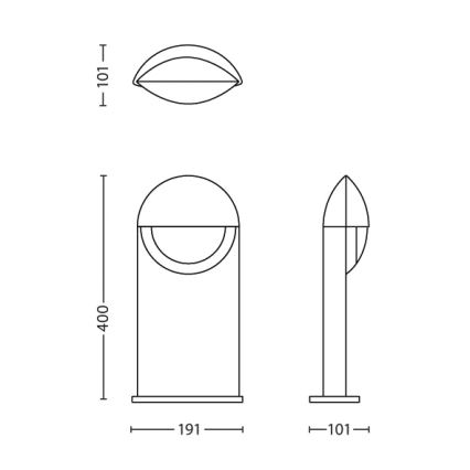 Philips 16457/87/16 - LED lampa na zewnątrz MYGARDEN CAPRICORN LED/6W/230V